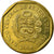 Moneta, Peru, 10 Centimos, 2008, Lima, AU(55-58), Mosiądz, KM:305.4