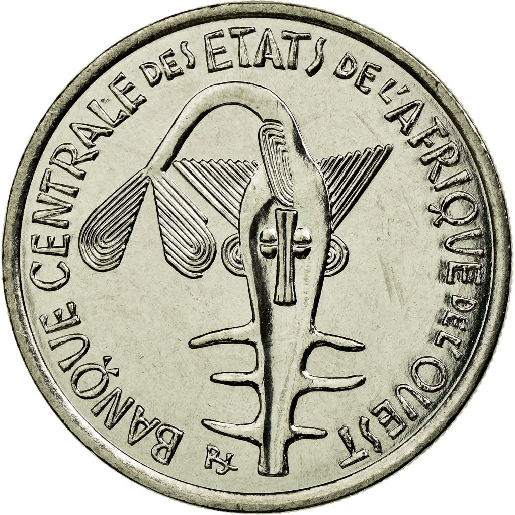 Moneda, Estados del África Occidental, 100 Francs, 2005, EBC, Níquel, KM:4