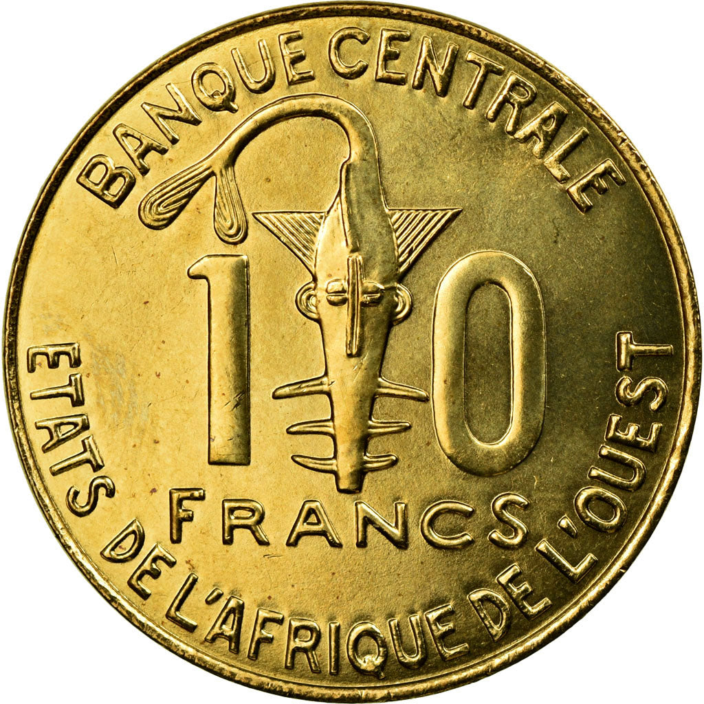 Monnaie, West African States, 10 Francs, 2005, SUP, Aluminum-Bronze, KM:10