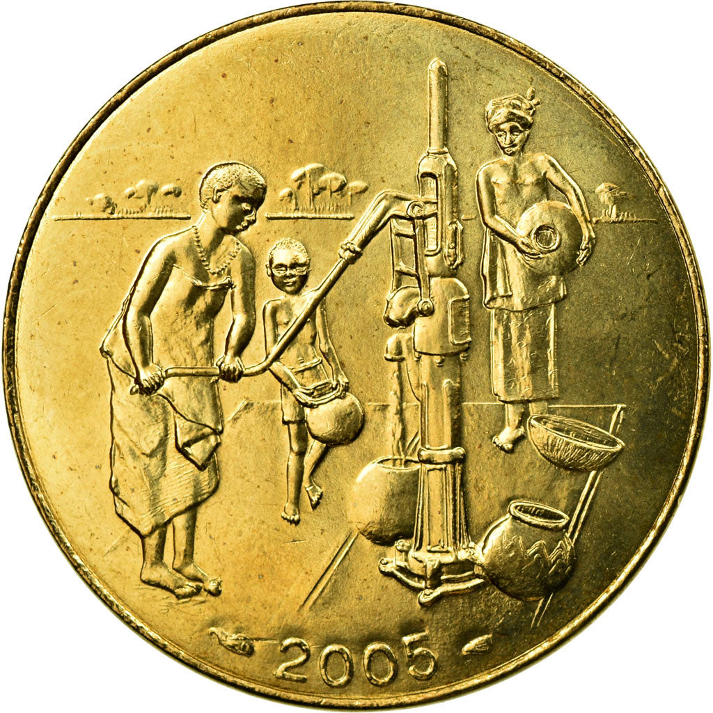 Moneta, Stati dell'Africa occidentale, 10 Francs, 2005, SPL-, Alluminio-bronzo