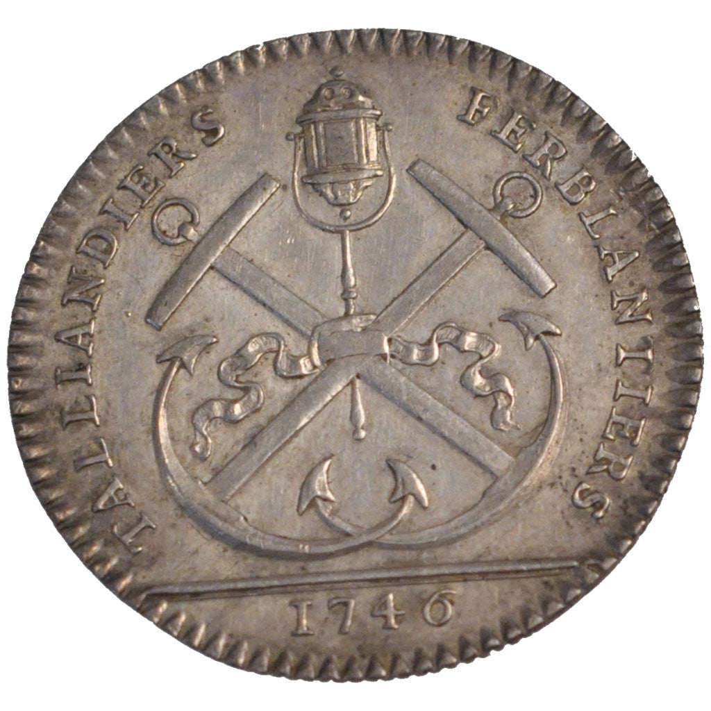 Louis XV, corporations des taillandiers et ferblantiers, Jeton