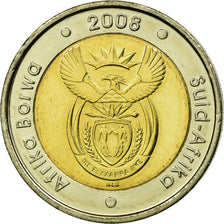 Münze, Südafrika, 5 Rand, 2008, Pretoria, VZ, Bi-Metallic, KM:446