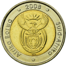 Munten, Zuid Afrika, 5 Rand, 2008, Pretoria, PR, Bi-Metallic, KM:446