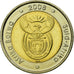 Munten, Zuid Afrika, 5 Rand, 2008, Pretoria, PR, Bi-Metallic, KM:446