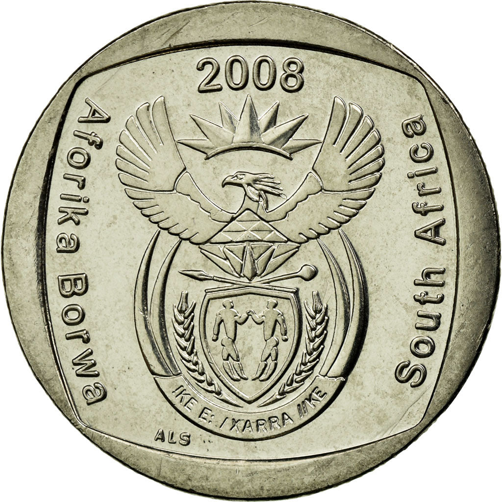 Monnaie, Afrique du Sud, 2 Rand, 2008, Pretoria, SUP, Nickel Plated Copper