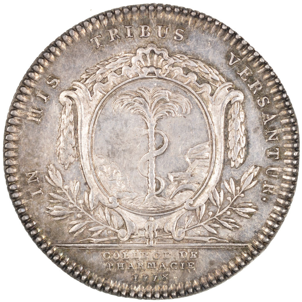 France, Royal, Token, 1778, MS(60-62), Silver, Feuardent #4758, 9.12
