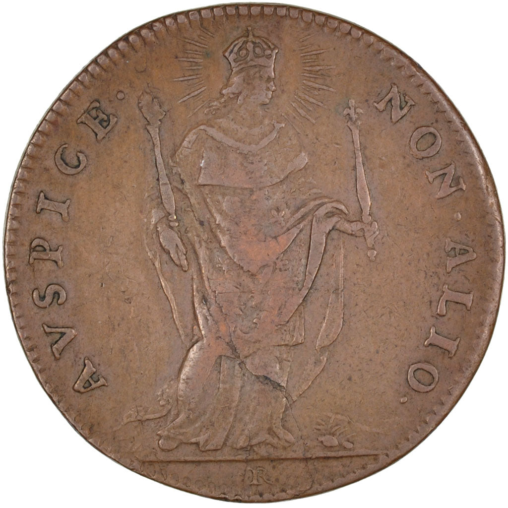 France, Royal, Token, 1682, AU(50-53), Copper, Feuardent #4858, 6.46