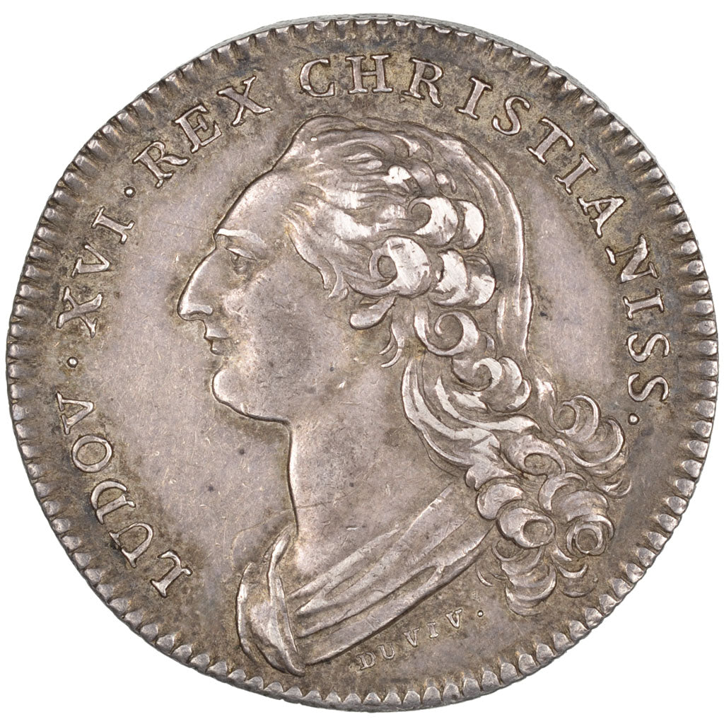 France, Royal, Token, 1778, AU(55-58), Silver, Feuardent #4755, 10.10