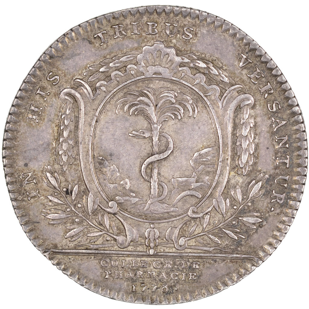 France, Royal, Token, 1778, AU(55-58), Silver, Feuardent #4755, 10.10
