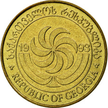 Coin, Georgia, 50 Thetri, 1993, EF(40-45), Brass, KM:81