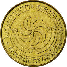 Coin, Georgia, 50 Thetri, 1993, EF(40-45), Brass, KM:81