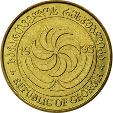 Coin, Georgia, 50 Thetri, 1993, EF(40-45), Brass, KM:81
