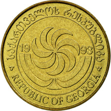 Coin, Georgia, 50 Thetri, 1993, EF(40-45), Brass, KM:81