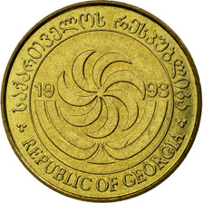 Coin, Georgia, 50 Thetri, 1993, EF(40-45), Brass, KM:81