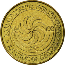 Coin, Georgia, 50 Thetri, 1993, EF(40-45), Brass, KM:81