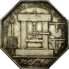 France, Token, Industry, Business & industry, 1828, Barre, AU(55-58), Silver