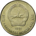 Moneta, Mongolia, 50 Mongo, 1981, AU(55-58), Miedź-Nikiel, KM:33