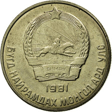 Moneta, Mongolia, 20 Mongo, 1981, BB, Rame-nichel, KM:32
