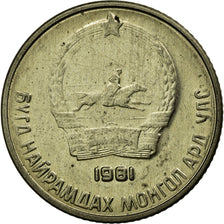 Monnaie, Mongolie, 10 Mongo, 1981, TTB, Copper-nickel, KM:30