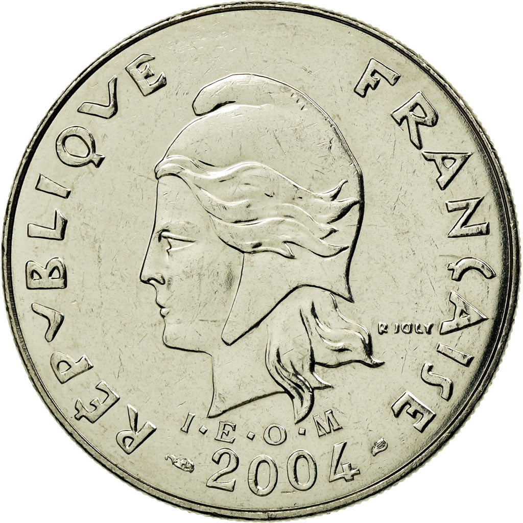Coin, French Polynesia, 20 Francs, 2004, Paris, EF(40-45), Nickel, KM:9