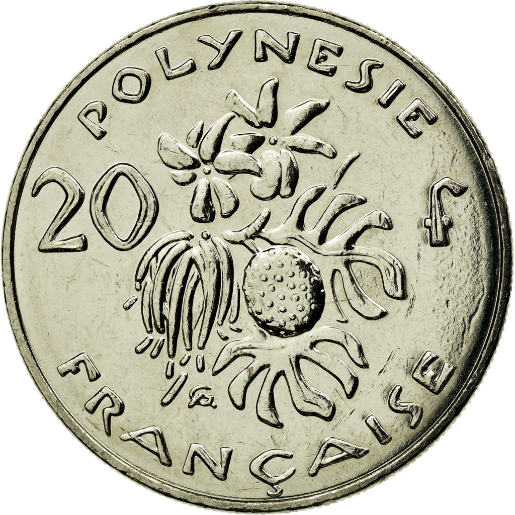 Coin, French Polynesia, 20 Francs, 2004, Paris, EF(40-45), Nickel, KM:9
