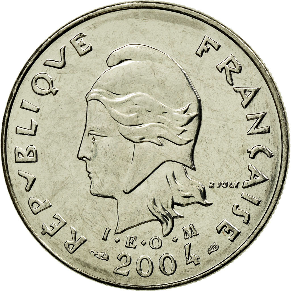 Munten, Frans Polynesië, 10 Francs, 2004, Paris, ZF, Nickel, KM:8
