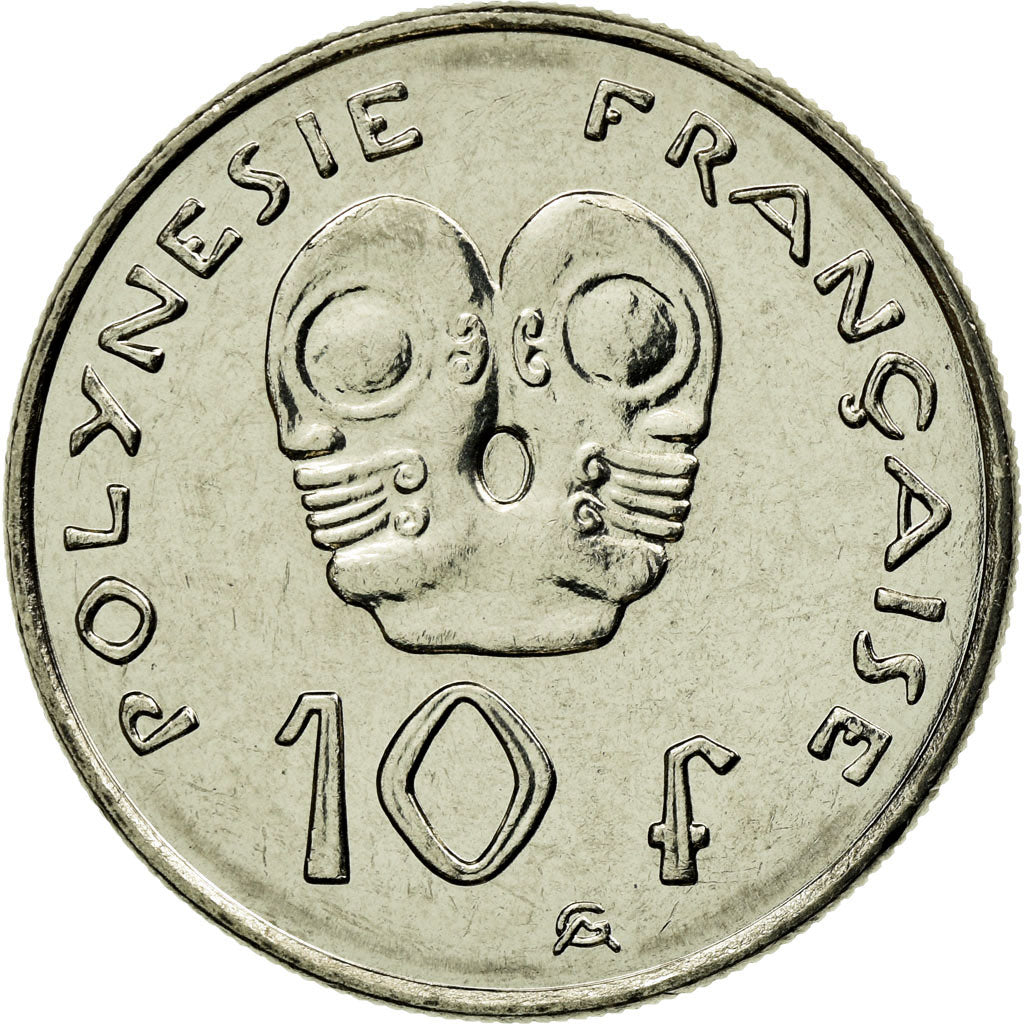 Munten, Frans Polynesië, 10 Francs, 2004, Paris, ZF, Nickel, KM:8