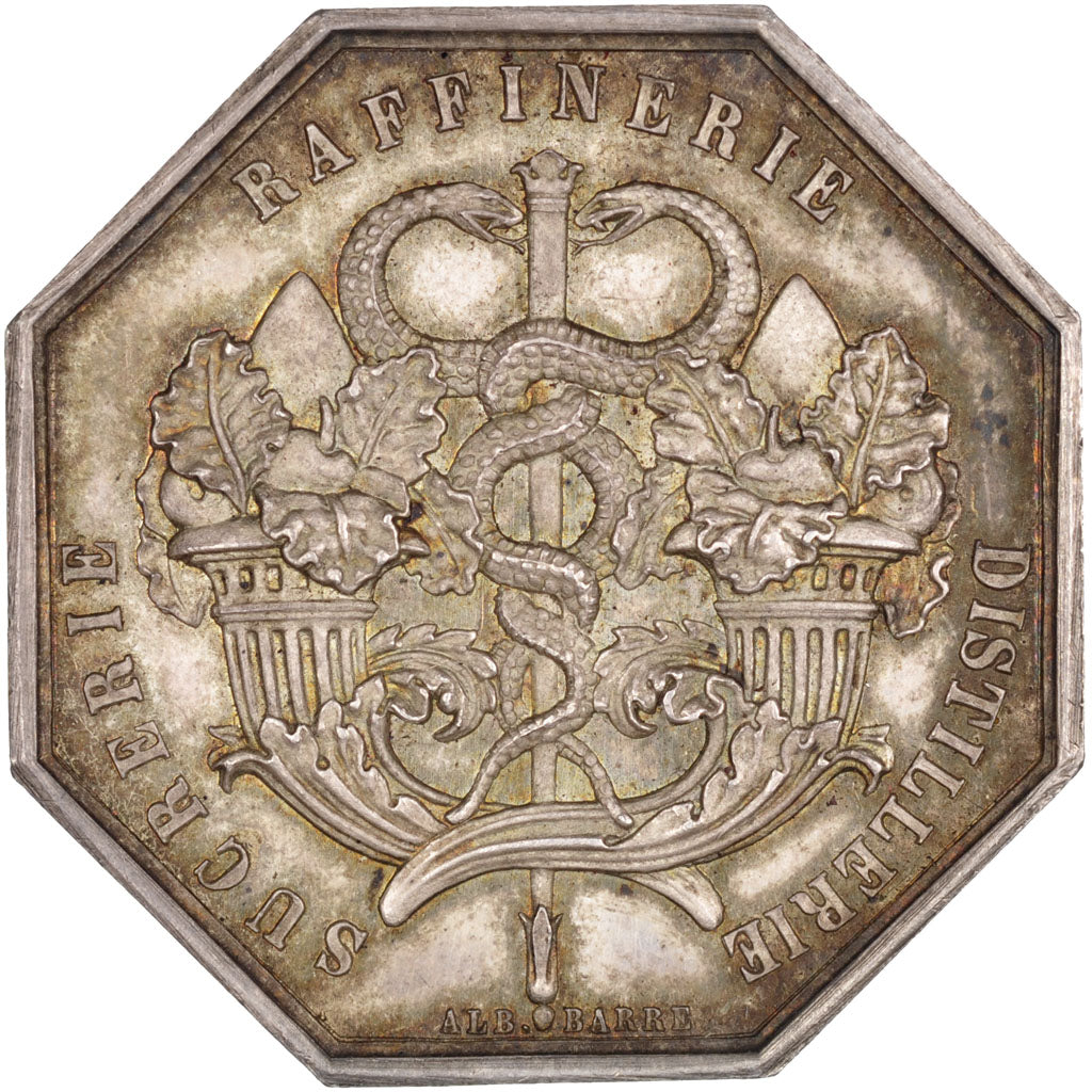France, Industry, Token, 1853, MS(60-62), Silver, 16.58
