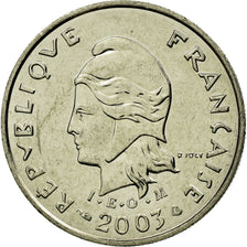 Coin, New Caledonia, 10 Francs, 2003, Paris, EF(40-45), Nickel, KM:11