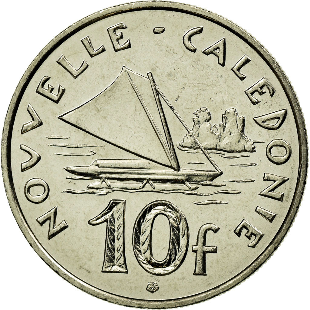 Coin, New Caledonia, 10 Francs, 2003, Paris, EF(40-45), Nickel, KM:11