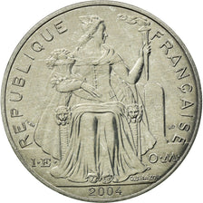 Moneda, Nueva Caledonia, 5 Francs, 2004, Paris, EBC, Aluminio, KM:16