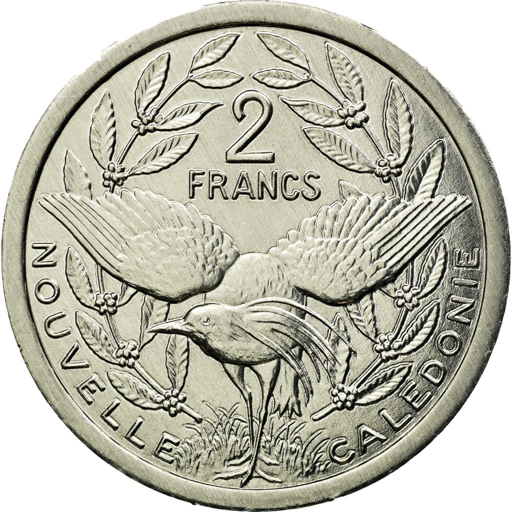 Münze, Neukaledonien, 2 Francs, 2003, Paris, VZ, Aluminium, KM:14