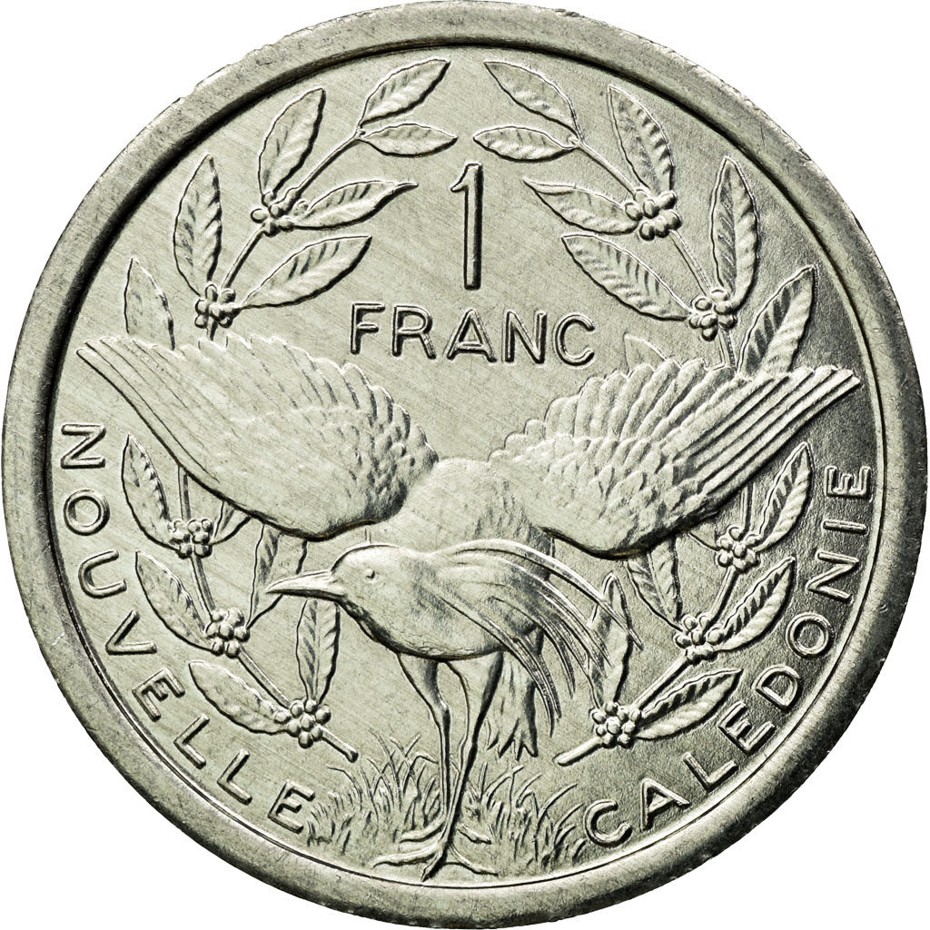 Coin, New Caledonia, Franc, 2003, Paris, AU(55-58), Aluminum, KM:10