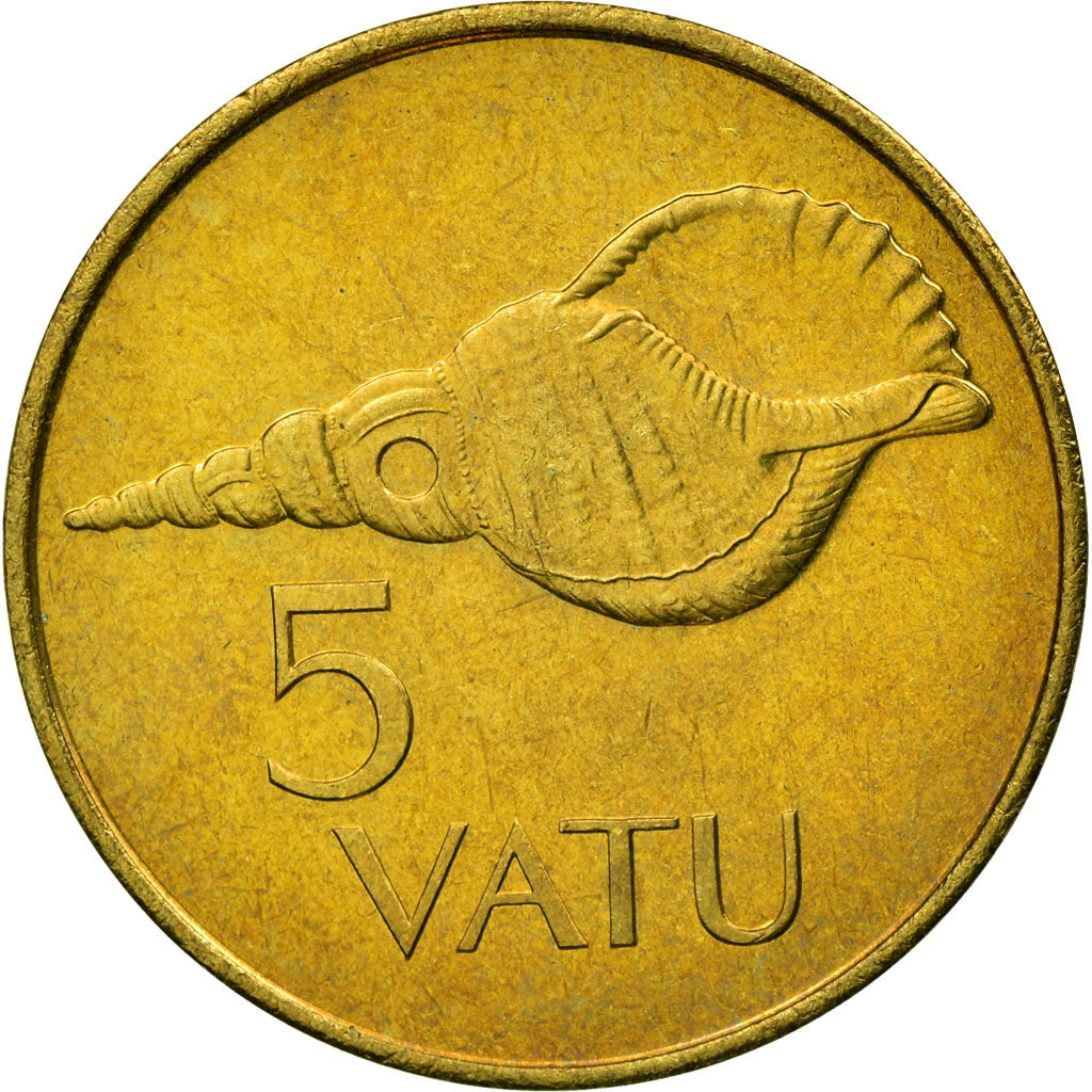 Moneta, Vanuatu, 5 Vatu, 1999, British Royal Mint, SPL-, Nichel-ottone, KM:5