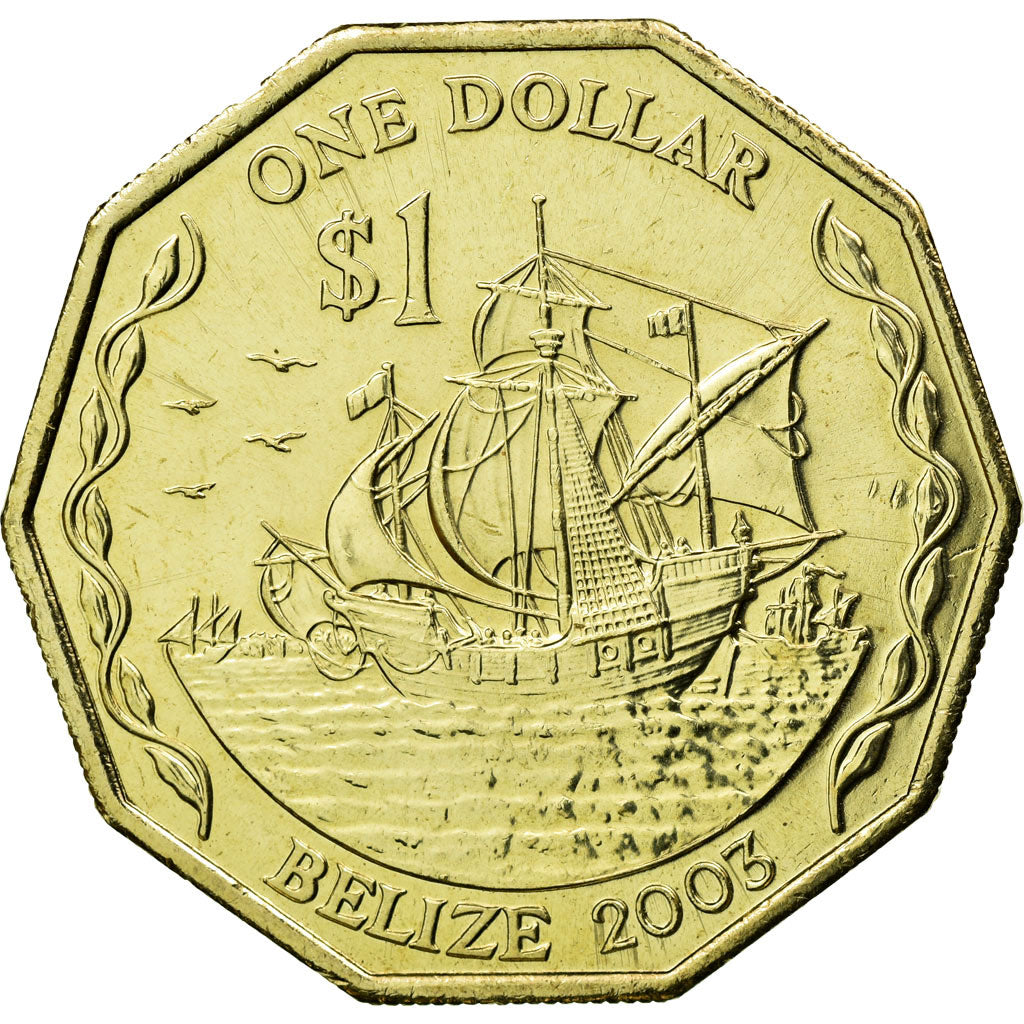 Coin, Belize, Dollar, 2003, Franklin Mint, AU(55-58), Nickel-brass, KM:99