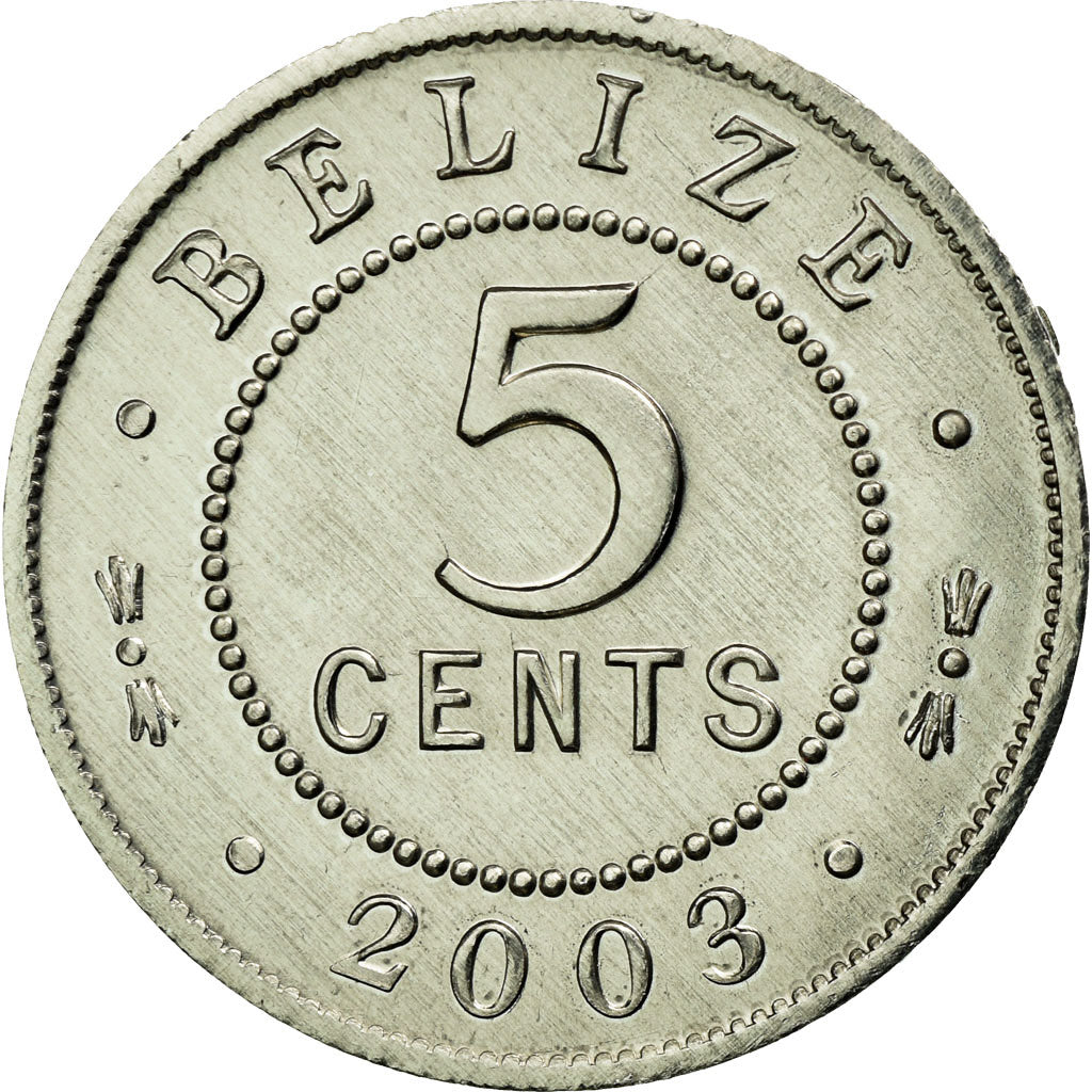 Coin, Belize, 5 Cents, 2003, Franklin Mint, AU(55-58), Aluminum, KM:34a