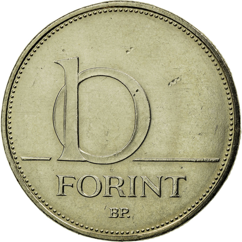 Coin, Hungary, 10 Forint, 1995, Budapest, EF(40-45), Copper-nickel, KM:695