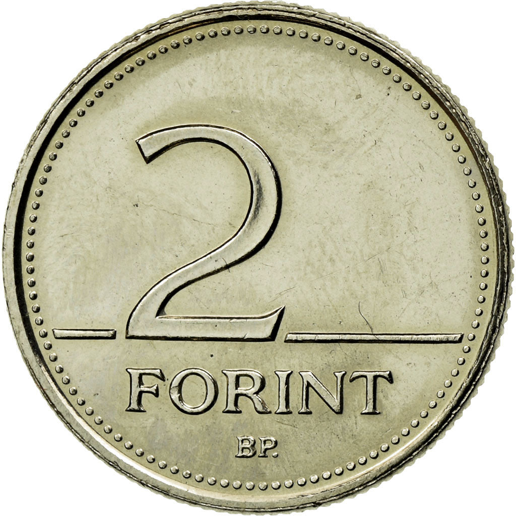 Moneta, Węgry, 2 Forint, 2005, Budapest, EF(40-45), Miedź-Nikiel, KM:693