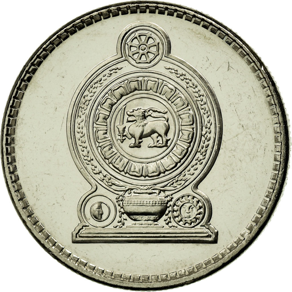 Moneta, Sri Lanka, 50 Cents, 2004, AU(55-58), Nickel platerowany stalą