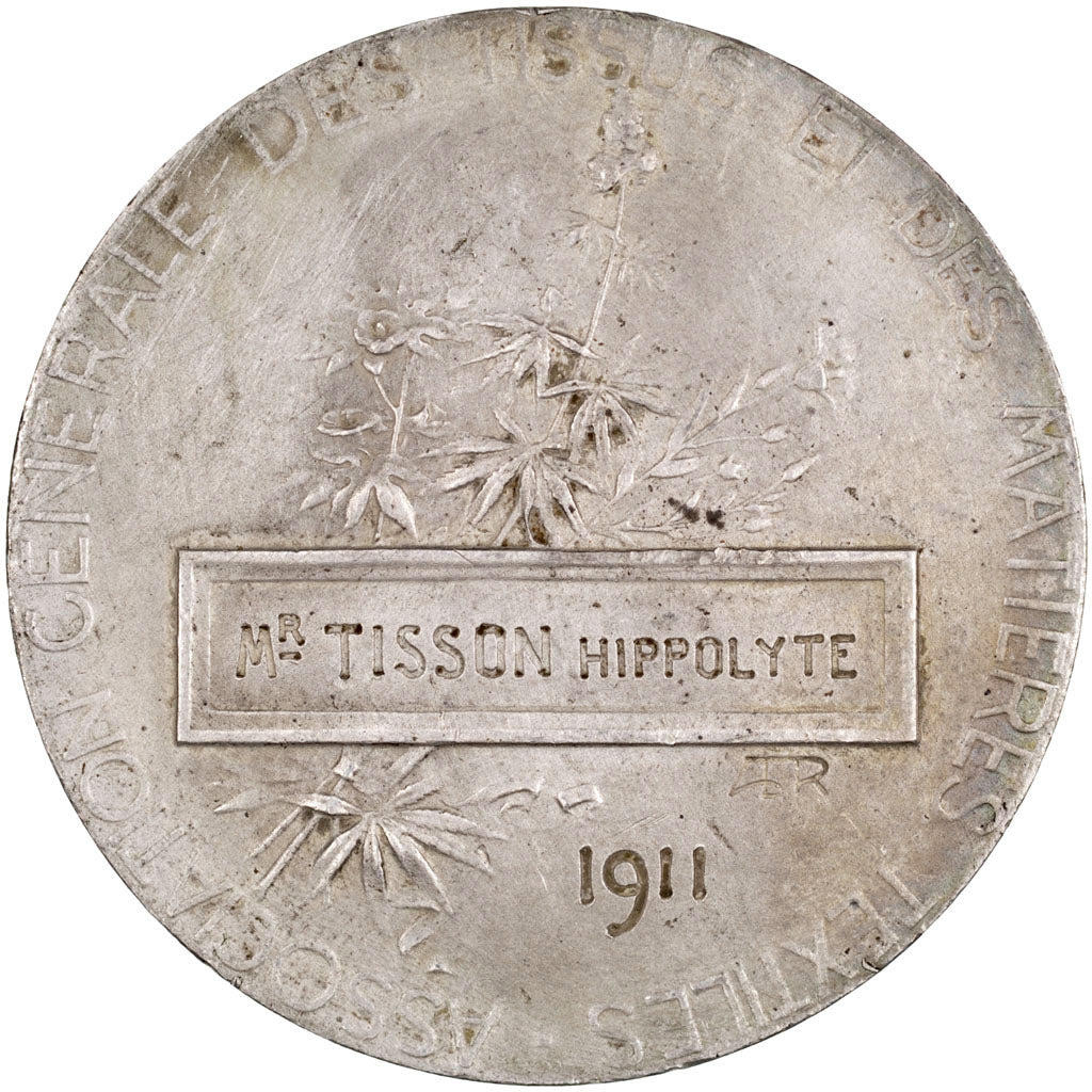 France, Industry, Token, 1911, AU(55-58), Silver, 20.40