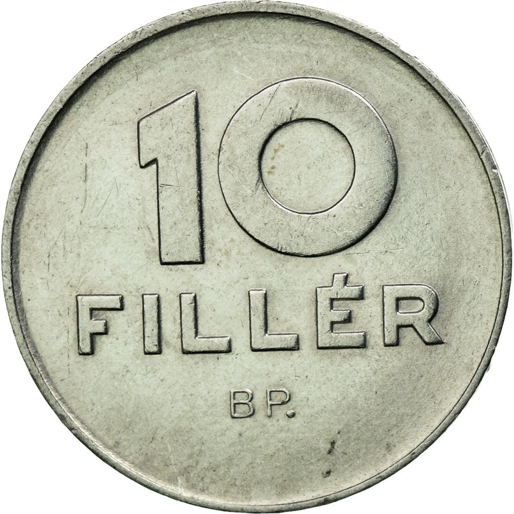 Moneta, Węgry, 10 Filler, 1977, Budapest, EF(40-45), Aluminium, KM:572