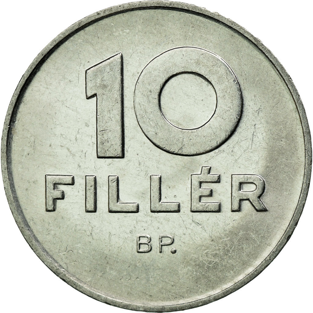 Münze, Ungarn, 10 Filler, 1987, Budapest, SS, Aluminium, KM:572