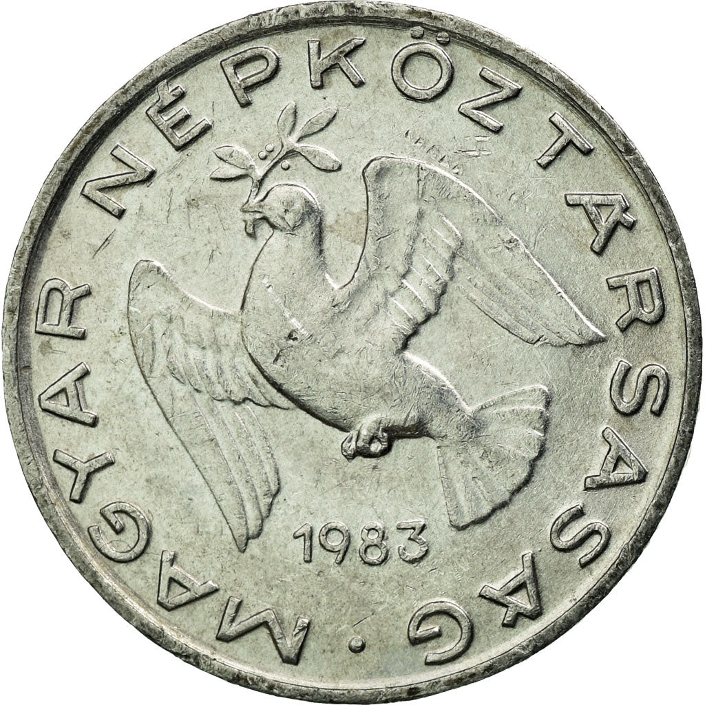 Coin, Hungary, 10 Filler, 1983, Budapest, EF(40-45), Aluminum, KM:572