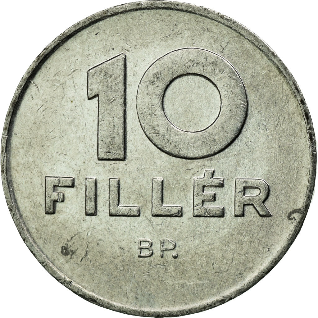 Coin, Hungary, 10 Filler, 1983, Budapest, EF(40-45), Aluminum, KM:572