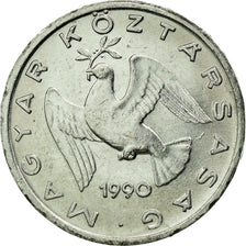 Monnaie, Hongrie, 10 Filler, 1990, Budapest, TTB, Aluminium, KM:675