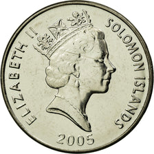 Coin, Solomon Islands, Elizabeth II, 20 Cents, 2005, EF(40-45), Nickel plated