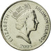 Coin, Solomon Islands, Elizabeth II, 10 Cents, 2005, AU(55-58), Nickel plated