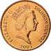 Coin, Solomon Islands, Elizabeth II, 2 Cents, 2005, MS(63), Bronze Plated Steel