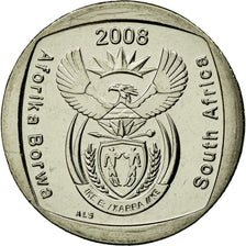 Coin, South Africa, 2 Rand, 2008, Pretoria, MS(63), Nickel Plated Copper, KM:445