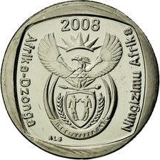 Coin, South Africa, Rand, 2008, Pretoria, MS(63), Nickel Plated Copper, KM:444